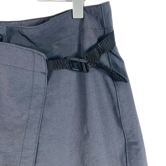woolrich nylon/spandex womens Skort dark Gray Asymmetrical buckle waist size 1 - Picture 6 of 16